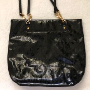 Michael Kors black tote bag